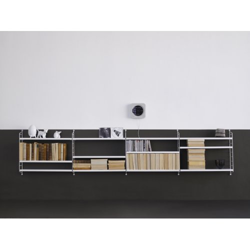 Pack 2 portants muraux 75 x 30 cm - Blanc